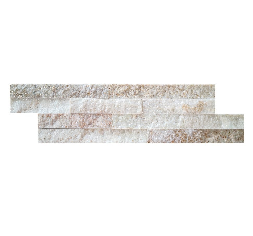 bronze sparkle quartzite thin ledgestone mosaic 10x36cm