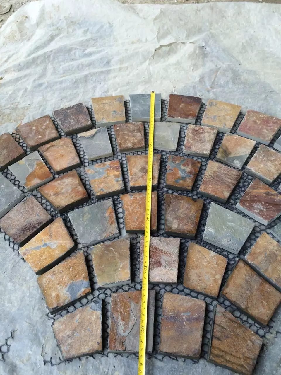 crazy paving flagstone - natural slate flagstone wholesale and crazy paving for driveway, pool surround pavers and patio landscaping, non-slip salt-resistant pathway stone - photo 1