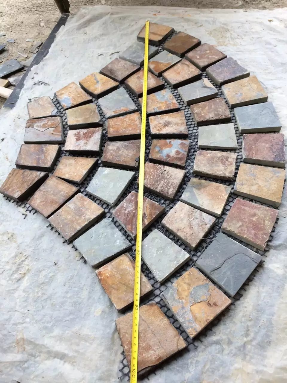 crazy paving flagstone for pool surround