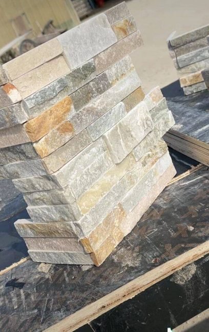 flat stacked stone corner pieces for clean 90 degree corner joints