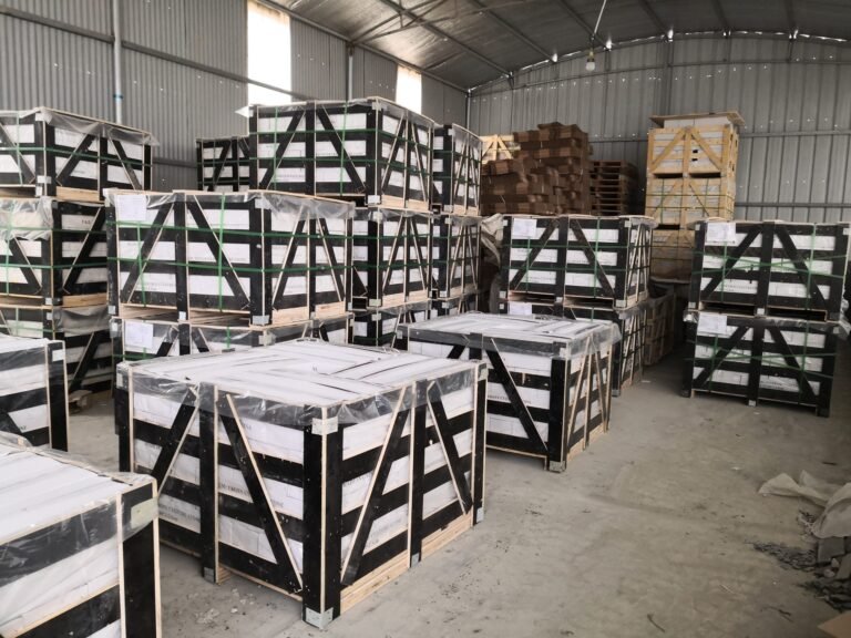 heavy duty fumigated wooden crates for stone export - export packing of thin ledgestone panels, carton and reinforced crating for container loading with landed freight optimization