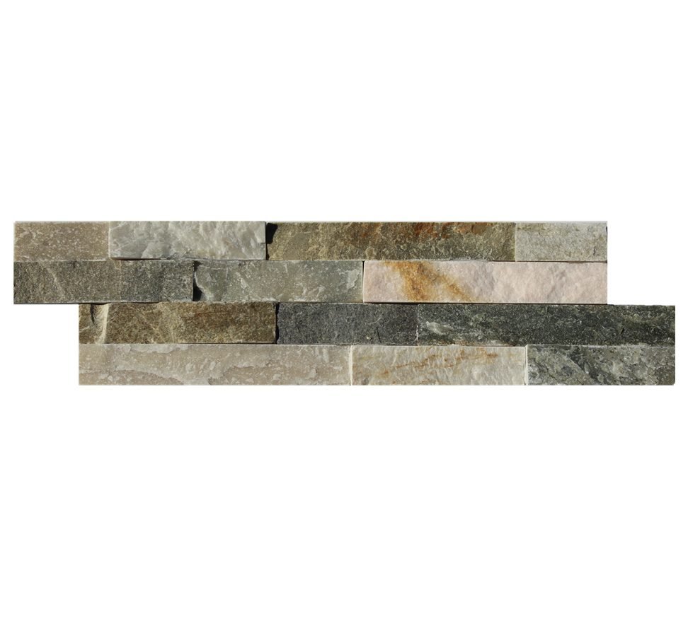 multicolor slate mini ledgestone mosaic 10x36cm - ultra thin stone veneer 36x10cm mini ledgestone wholesale