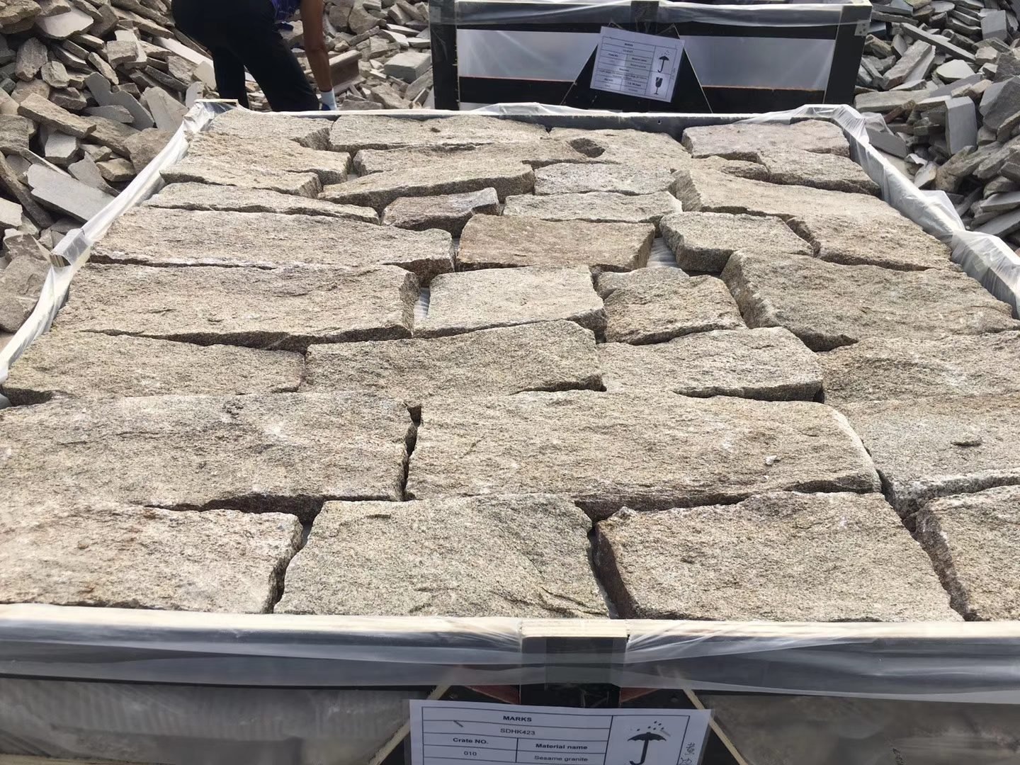 natural linear loose stone panels photo 9