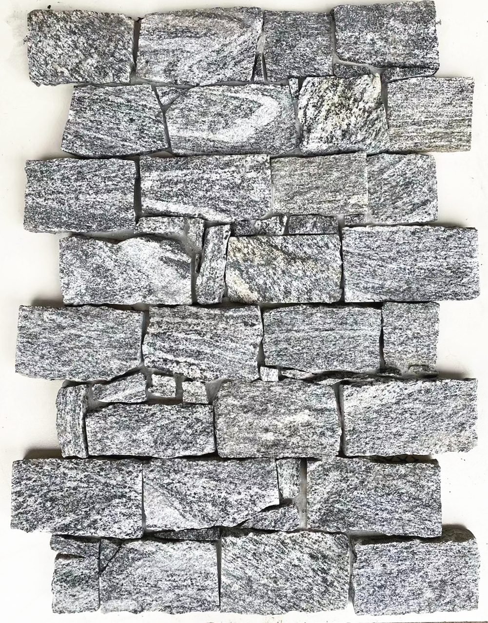 Interlocking z panel colorway, cement backed stone cladding 20x55cm for seamless commercial facades