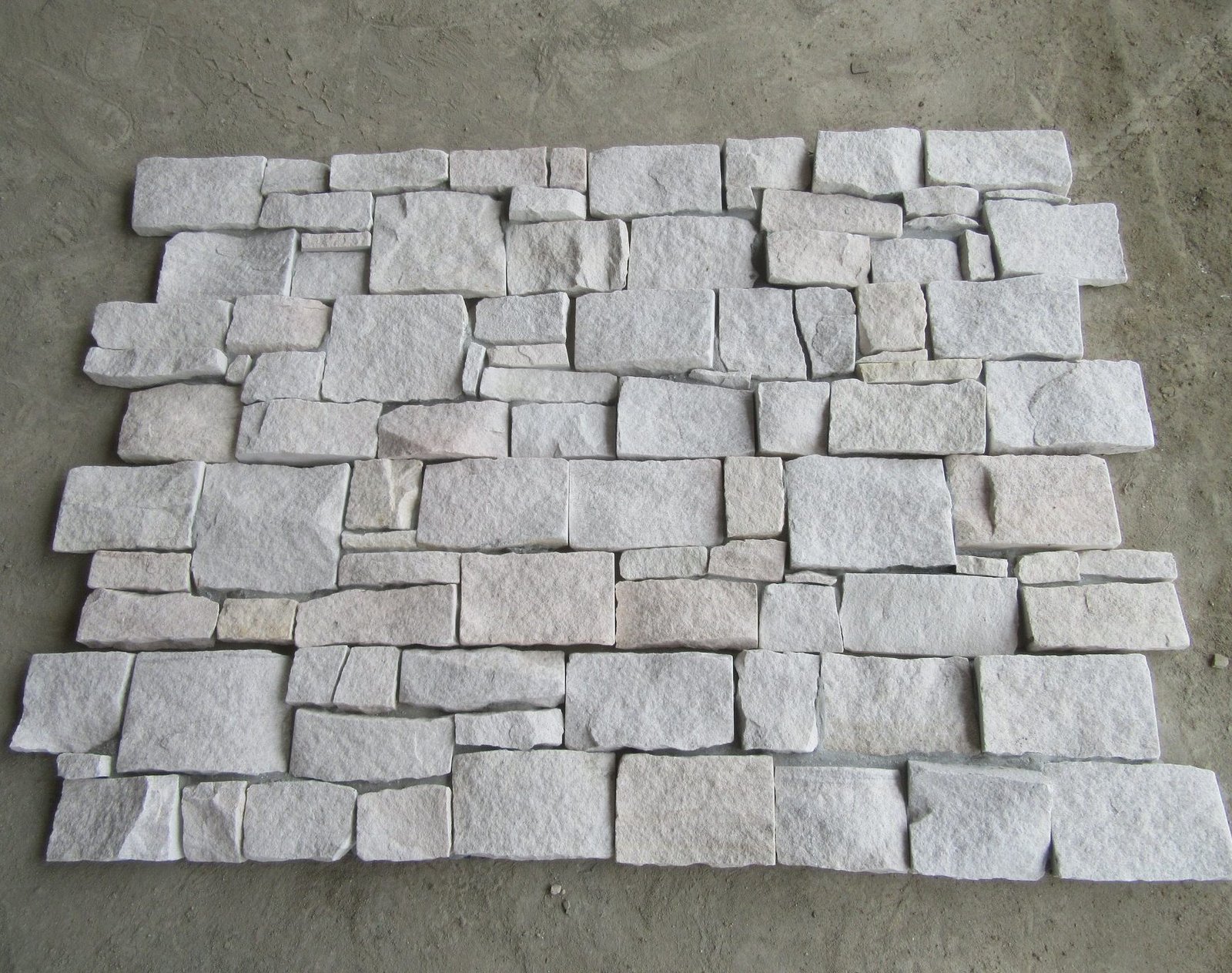 Interlocking z panel colorway, cement backed stone cladding 20x55cm for seamless commercial facades