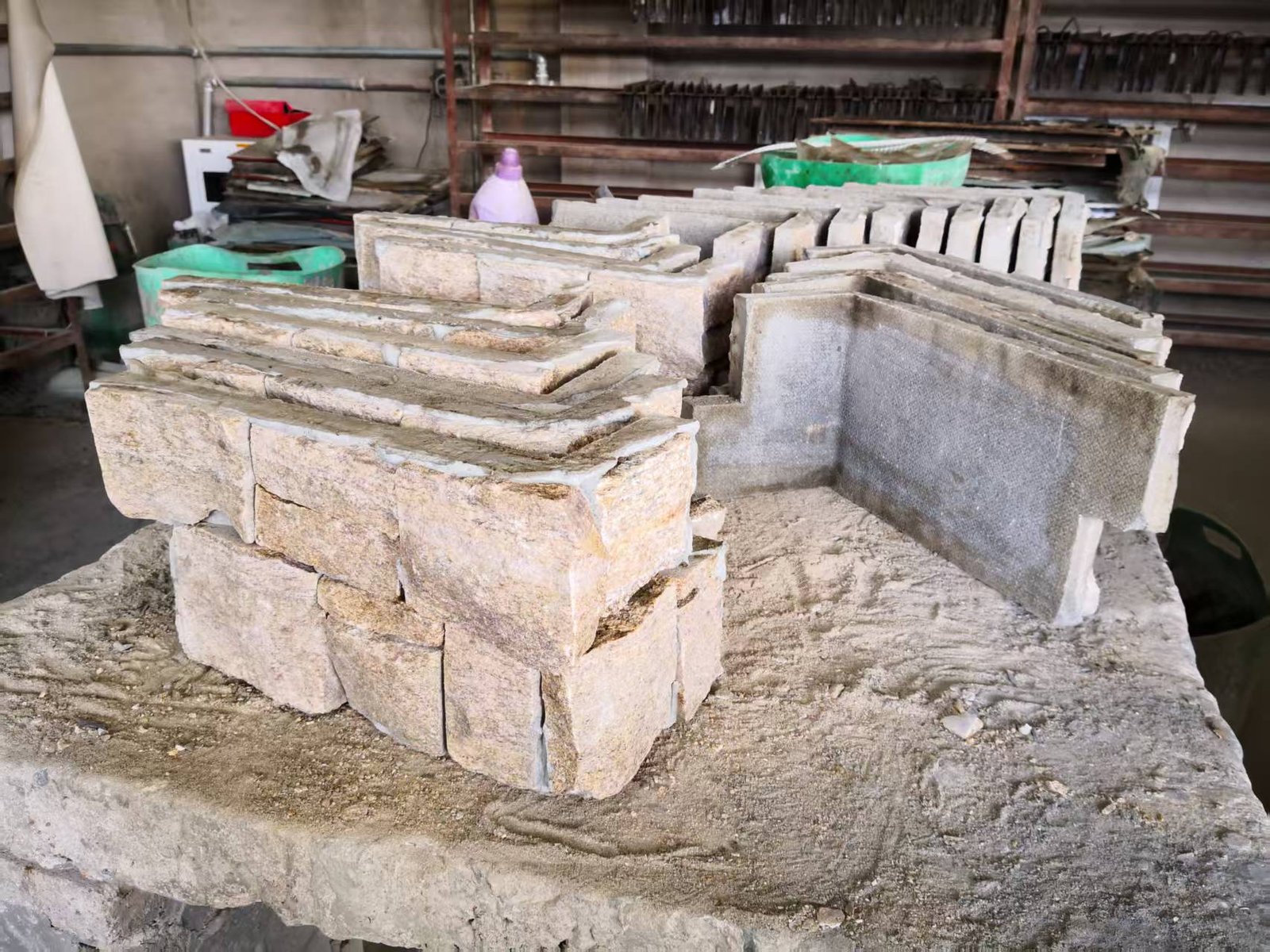 Factory packaged corner pieces ready for export