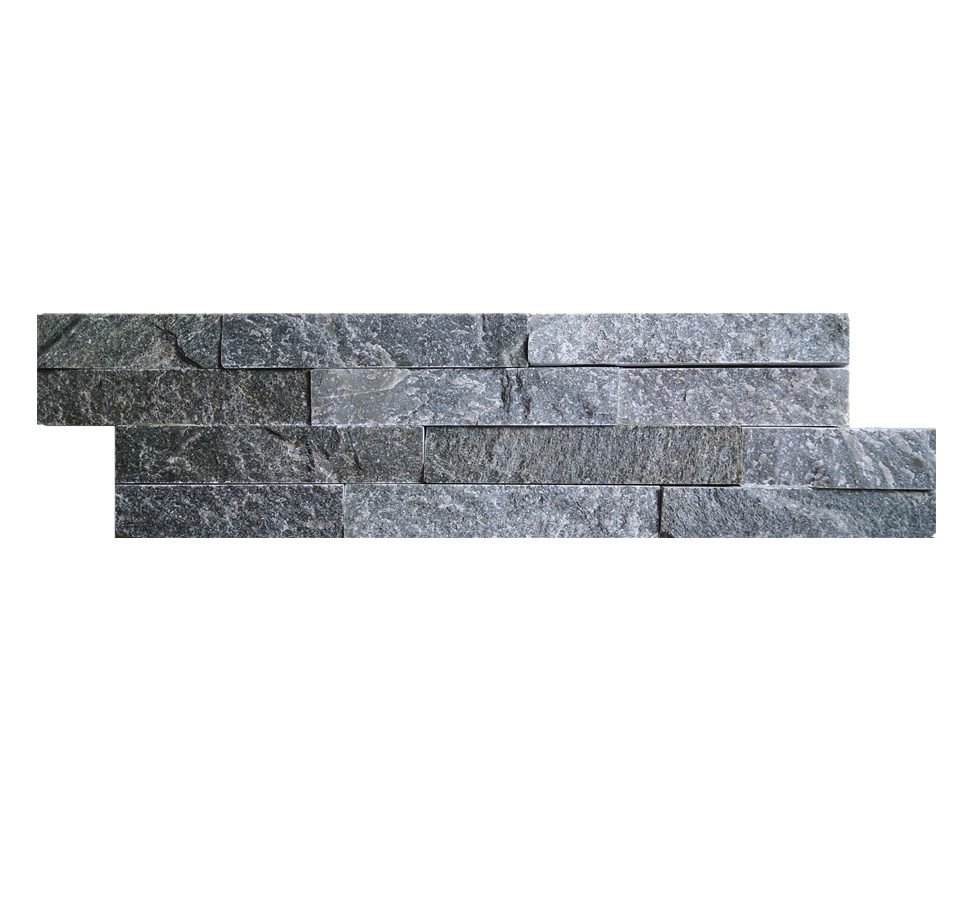 rotia grey mini ledgestone stacked stone 10x36cm - ultra thin stone veneer