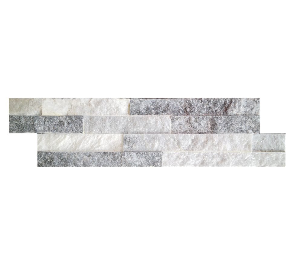 Sparkle ice grey quartzite mini ledgestone 10x36cm wall cladding