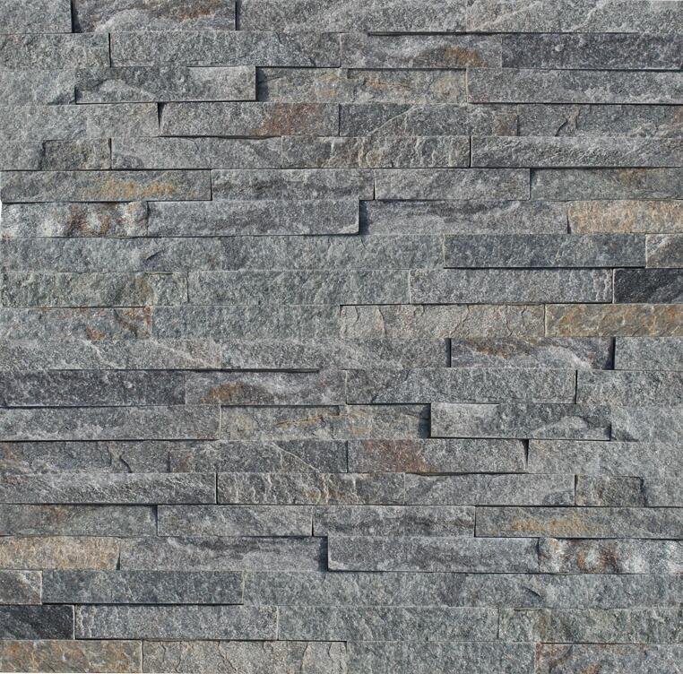 Stacked stone ledger panel TSP-017, natural split face 15x60cm wholesale colorway from the Yixian factory series