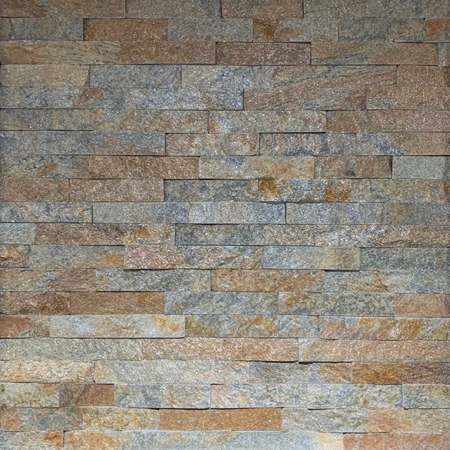 Stacked stone ledger panel TSP-028, natural split face 15x60cm wholesale colorway from the Yixian factory series