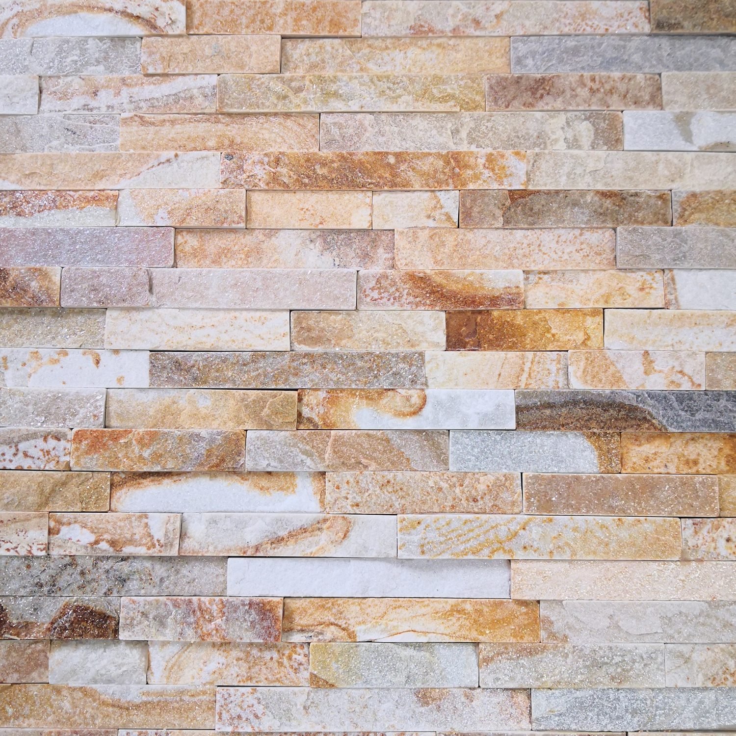 Stacked stone ledger panel TSP-004, natural split face 15x60cm wholesale colorway from the Yixian factory series