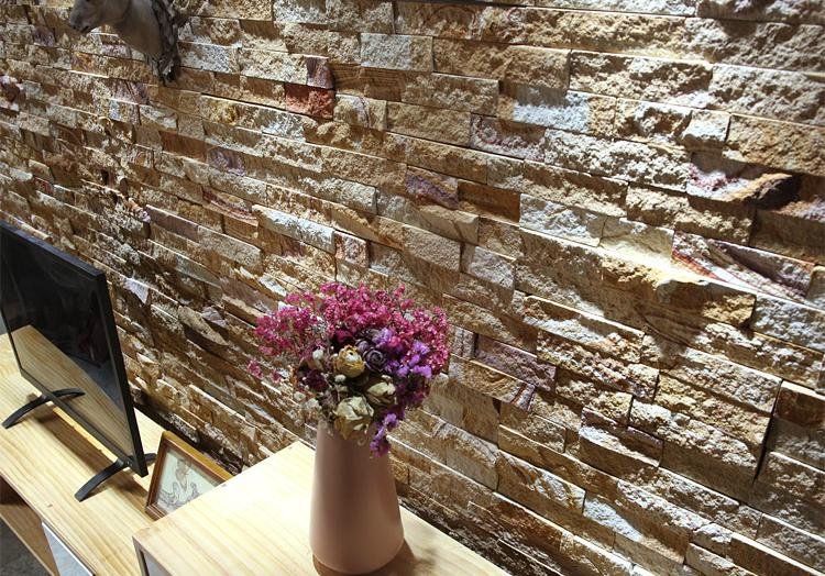 stacked stone application - natural stone cladding application scene on exterior wall, villa facade, fireplace and feature wall, supplied factory direct for wholesale projects - photo 20