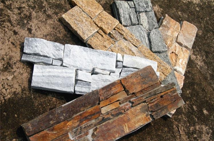 Stone cladding panels in 5 colors for commercial facades