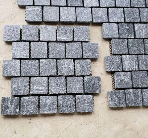 Crazy paving flagstone colorway, mesh-backed natural slate sheets for driveway and pool surround paving
