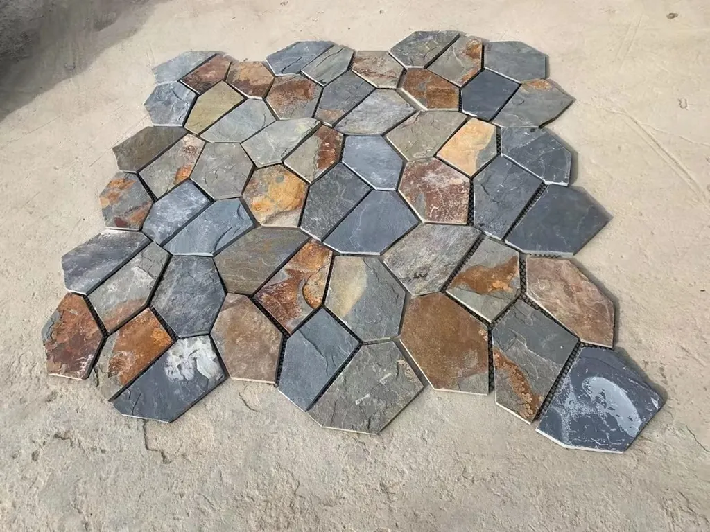 Finished crazy paving mesh sheets after bond density QC check before packing
