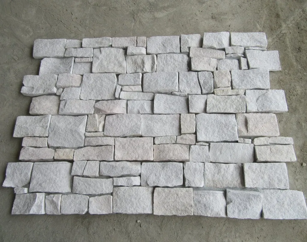 Interlocking z panel colorway, cement backed stone cladding 20x55cm for seamless commercial facades
