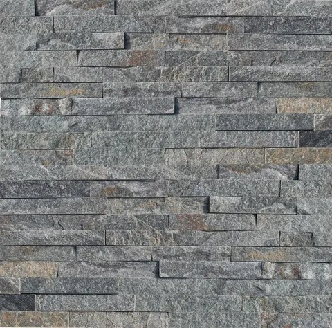 Stacked stone ledger panel TSP-017, natural split face 15x60cm wholesale colorway from the Yixian factory series