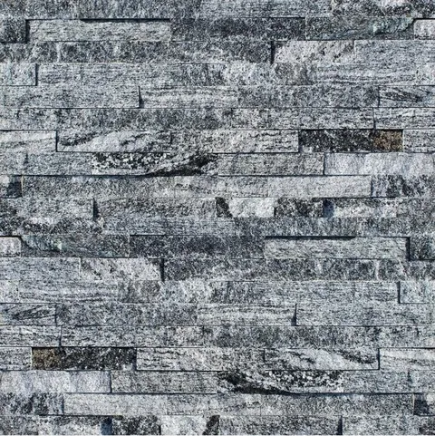 Stacked stone ledger panel TSP-019, natural split face 15x60cm wholesale colorway from the Yixian factory series