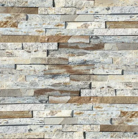 Stacked stone ledger panel TSP-021, natural split face 15x60cm wholesale colorway from the Yixian factory series