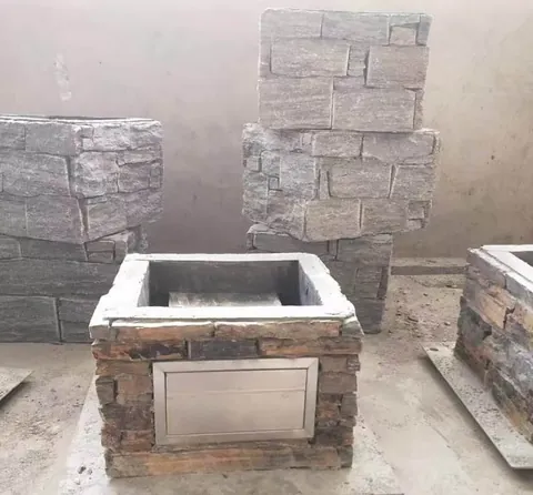Matched stone pillar cap profile for column kit systems